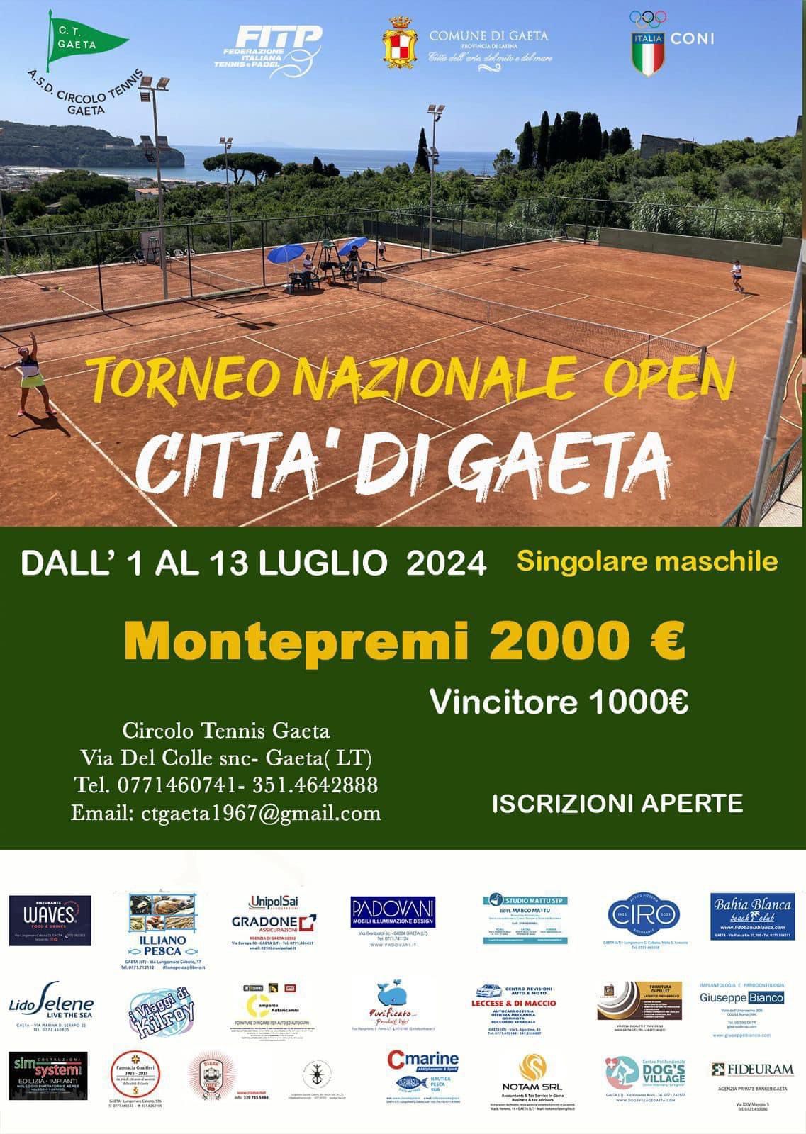 Torneo Open Maschile - Città di Gaeta